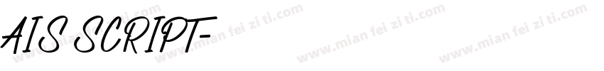AIS SCRIPT字体转换